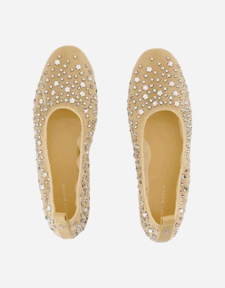 CrystalEmbellished Ballerina Flats