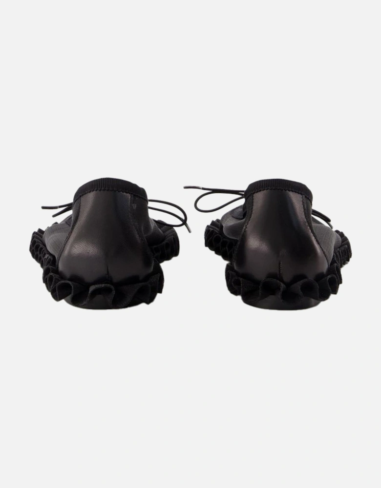 Ruffled Trim Ballerina Flats