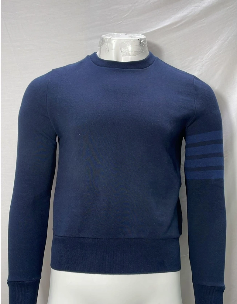 FourBar Stripe Detail Crewneck Sweater