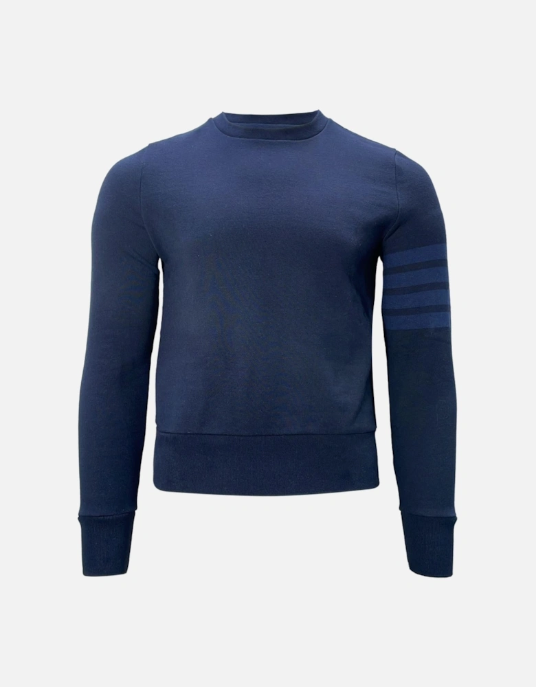 FourBar Stripe Detail Crewneck Sweater
