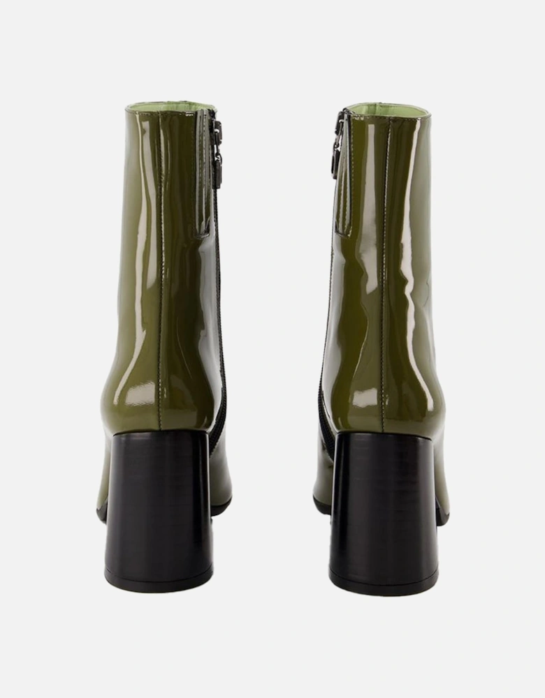 Patent Leather Ankle Boots