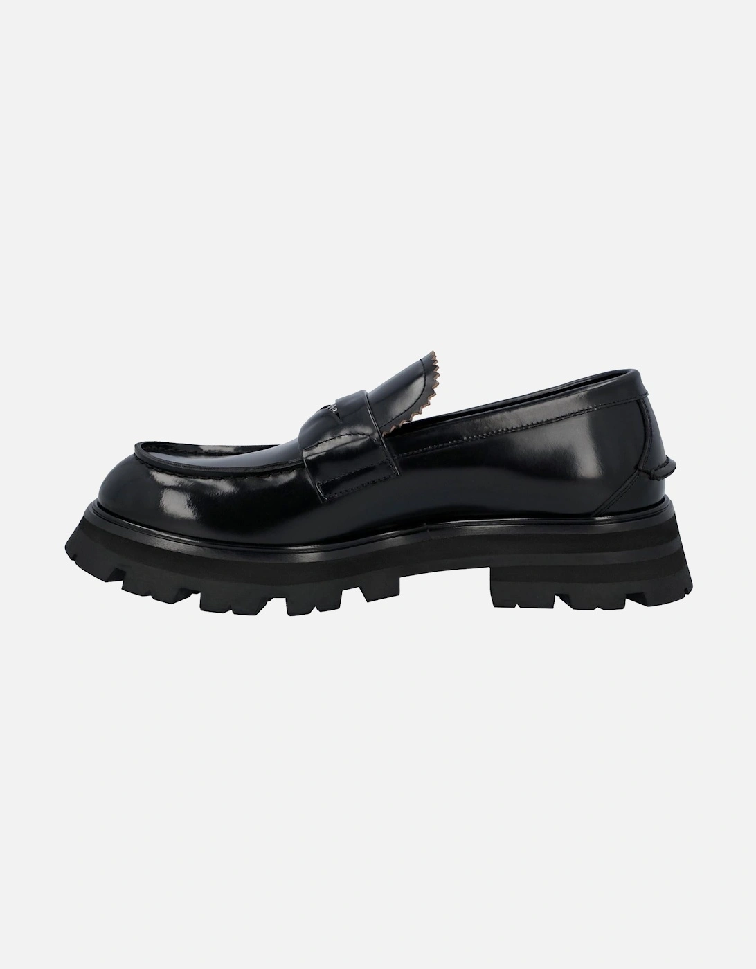 Platform Leather Loafers