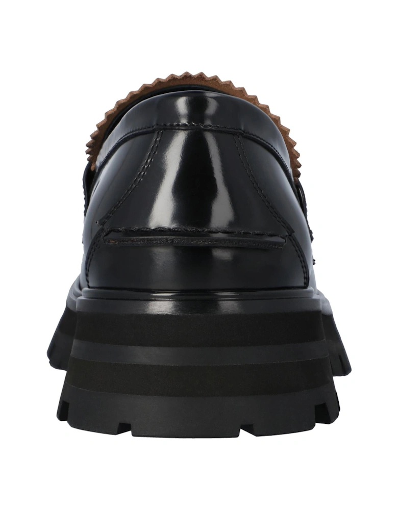 Platform Leather Loafers