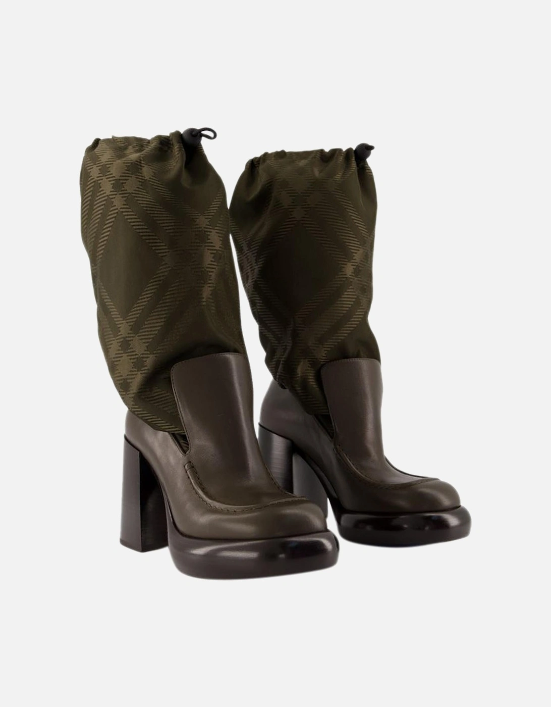 PullOn Block Heel Ankle Boots