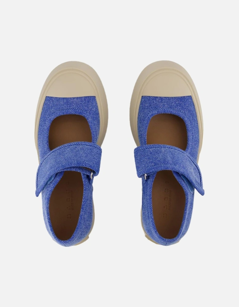 Denim Platform Mary Jane Shoes