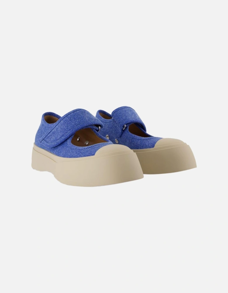 Denim Platform Mary Jane Shoes