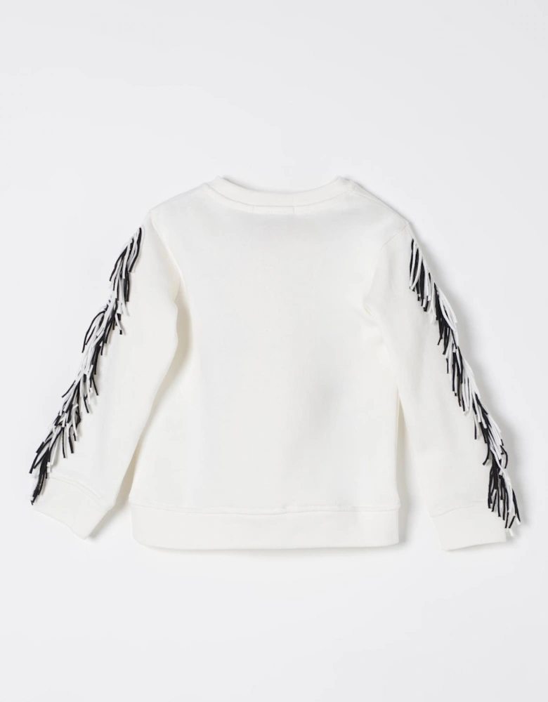 Kids Star Pullover Sweater Fringe Detail