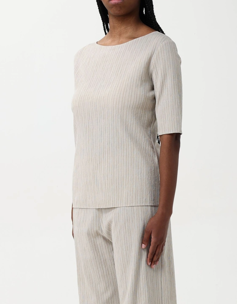 Relaxed Knit Top Short Sleeves