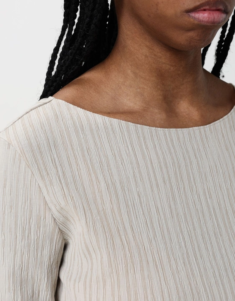 Relaxed Knit Top Short Sleeves