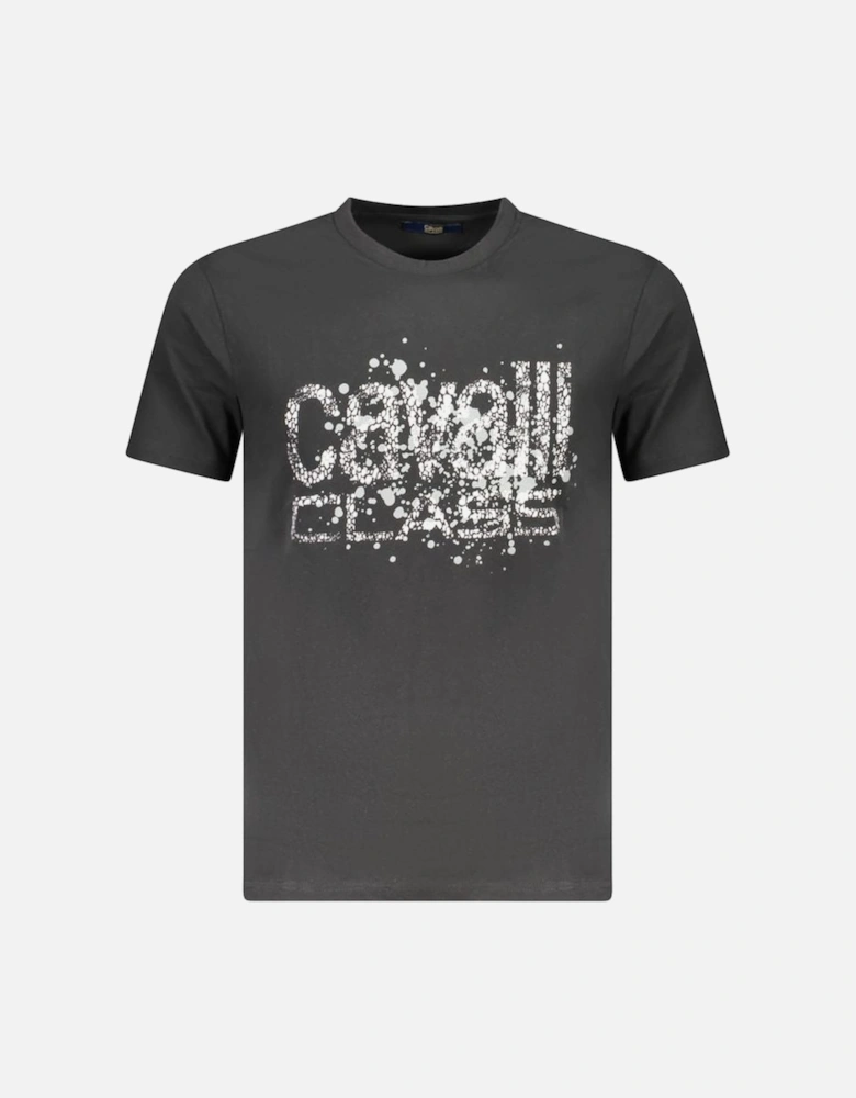Cotton Short Sleeve T-Shirt with Bold Logo Print