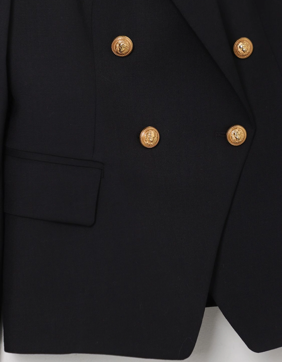 Double Breasted Blazer Gold Buttons