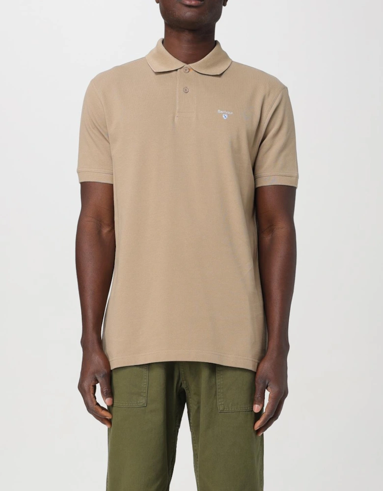 Classic Fit Short Sleeve Polo Shirt with Button Closure