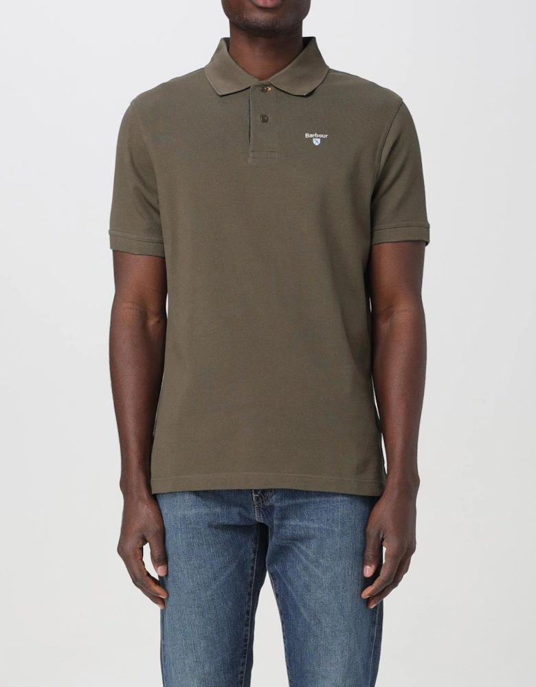 Classic Fit Short Sleeve Polo Shirt with Button Closure