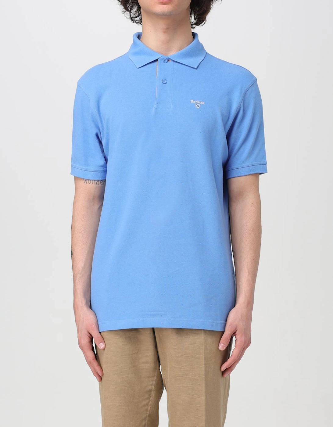 Classic Fit Short Sleeve Polo Shirt with Button Closure