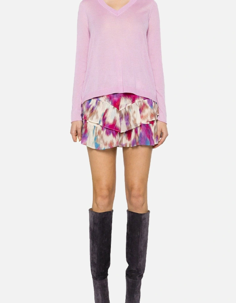 Plain Knitwear with Long Sleeves and Round Neck