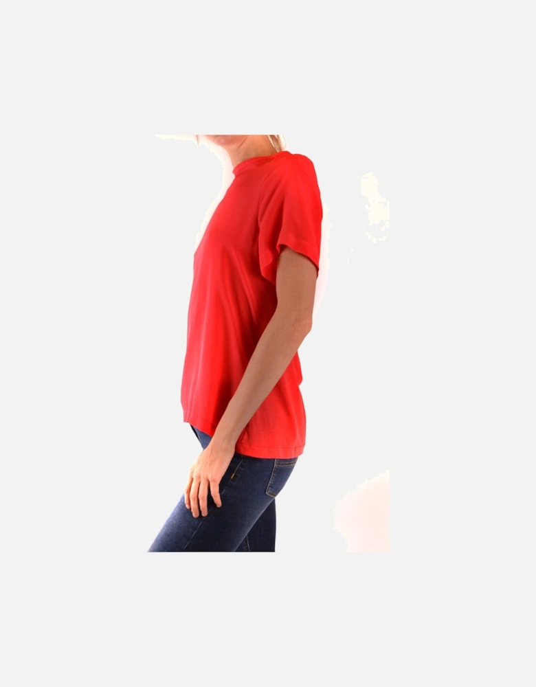 Short Sleeve Round Neck Blouse