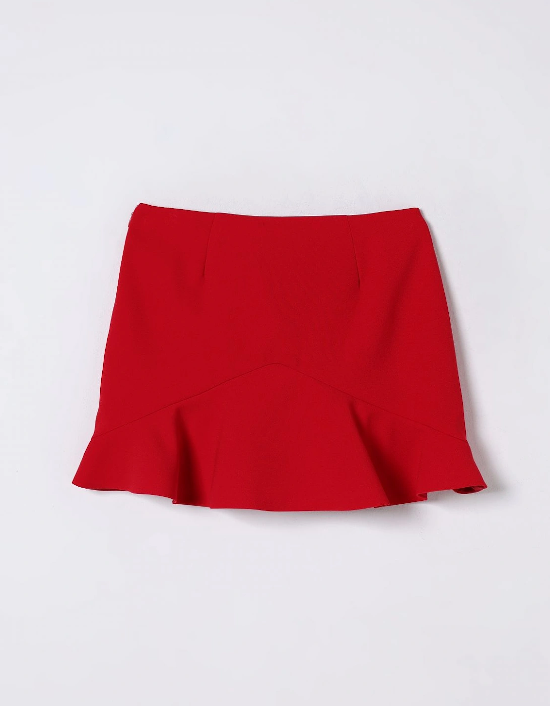 Mini Skirt Ruffled Hem Aline