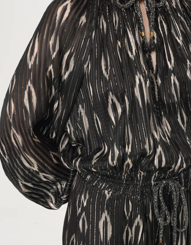 Iro Printed Ikat Maxi Dress