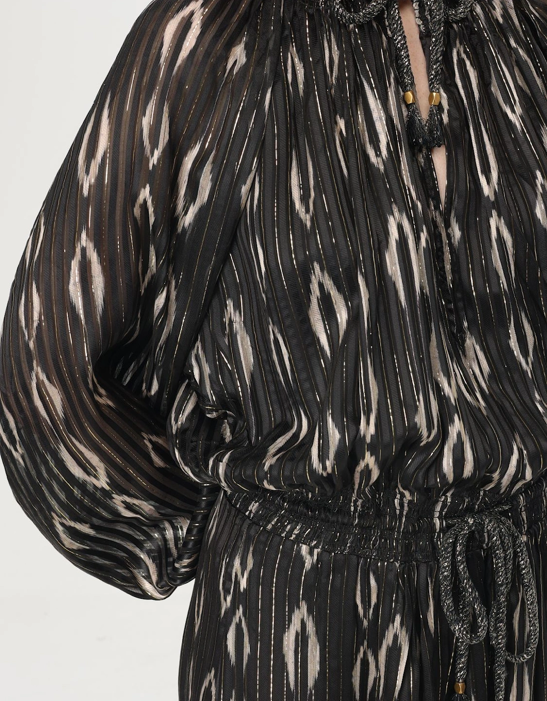 Iro Printed Ikat Maxi Dress