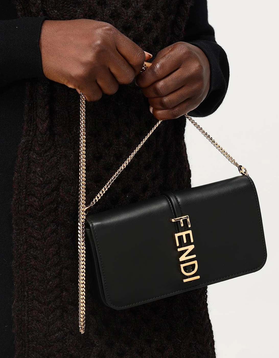 Roma Clutch Bag Chain Strap
