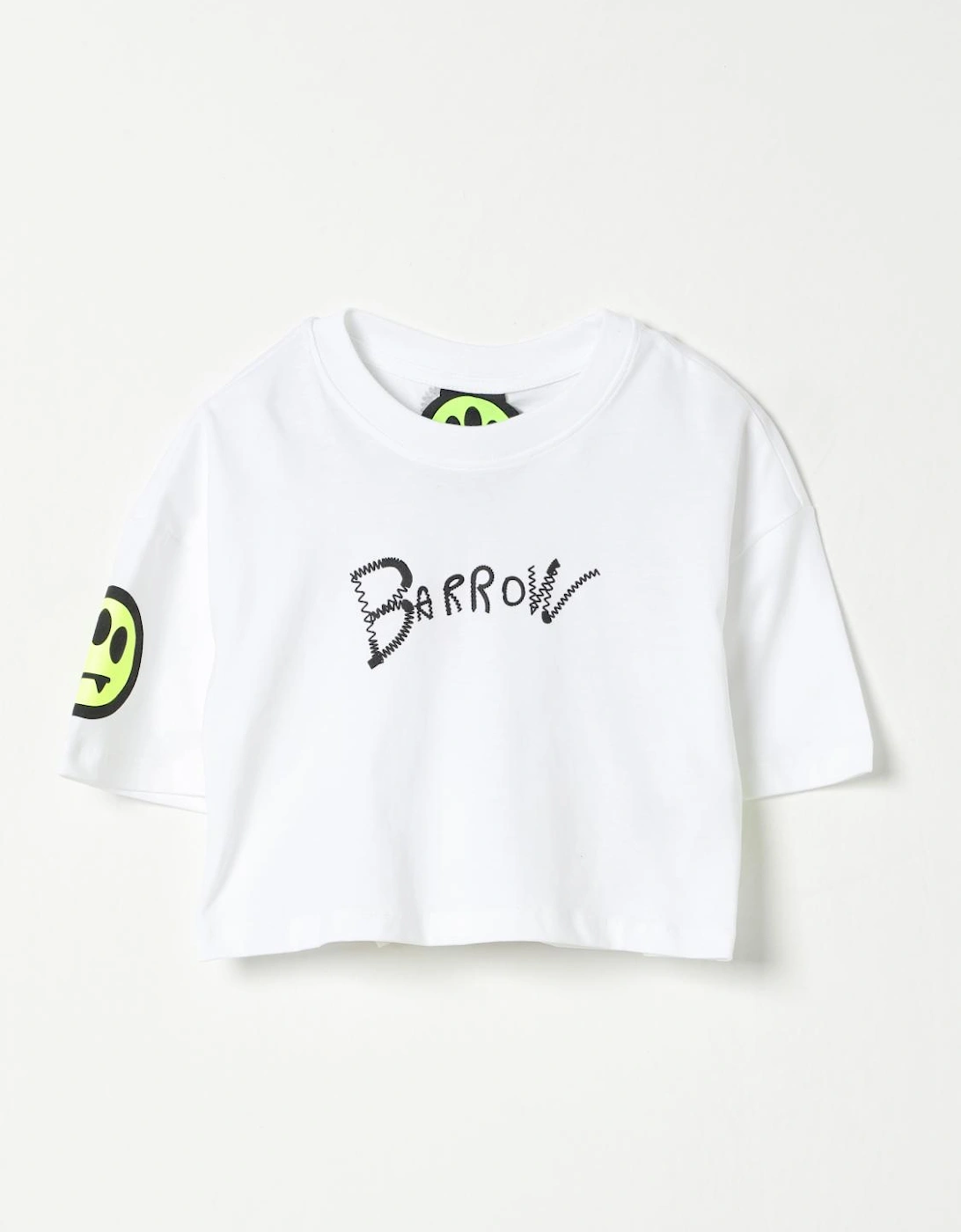 Kids Cropped Tee Smiley Face Design, 4 of 3