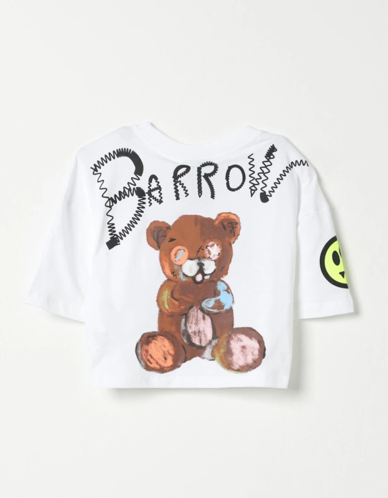 Kids Cropped Tee Smiley Face Design
