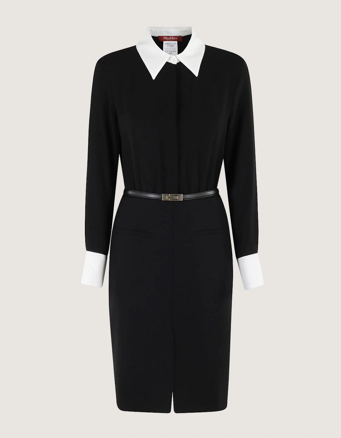 Shift Dress Contrast Collar, 2 of 1