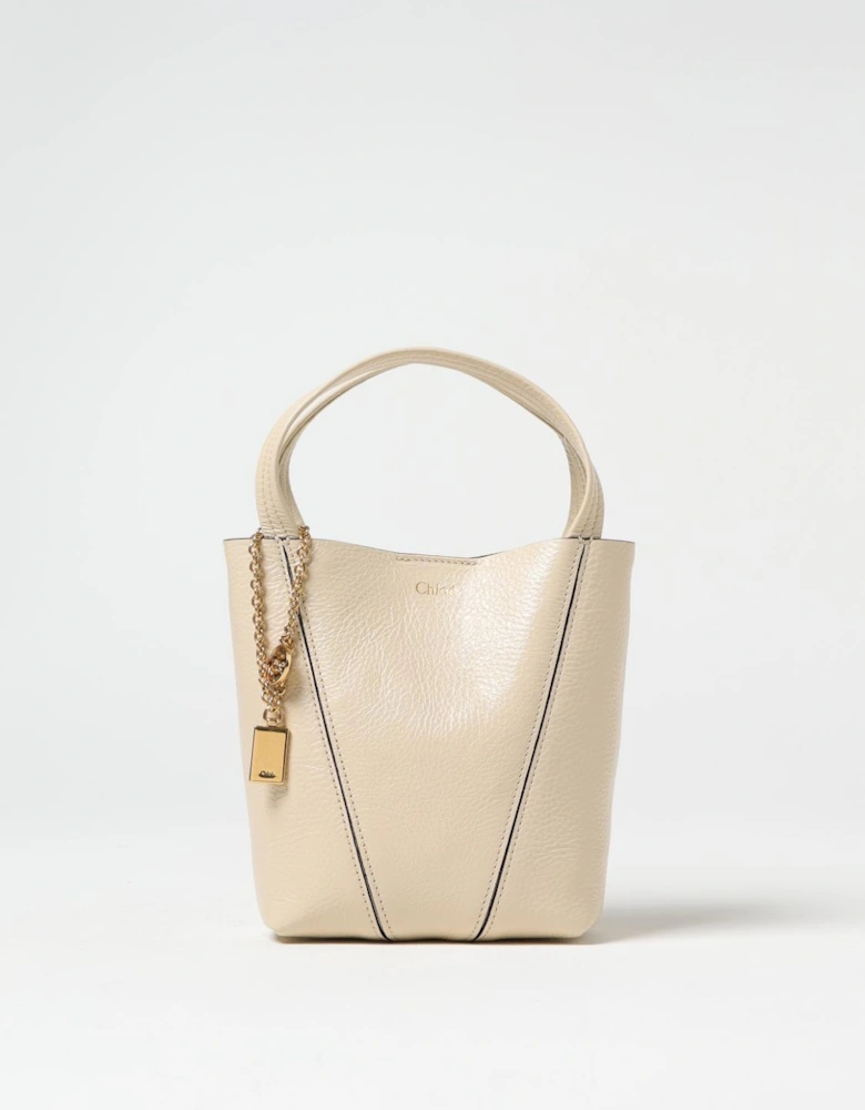 Woody Small Leather TopHandle Bag