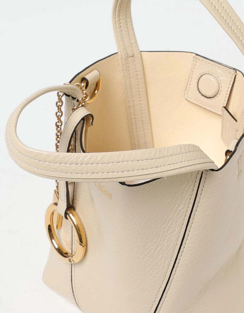 Woody Small Leather TopHandle Bag