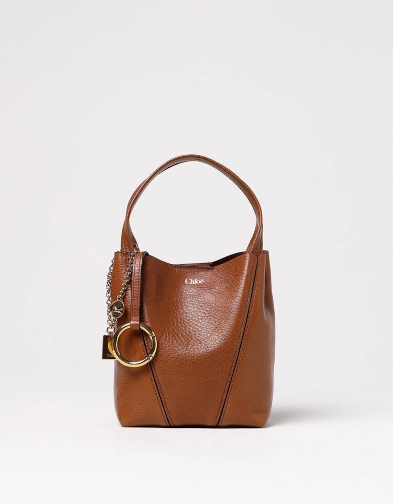 Woody Small Leather TopHandle Bag