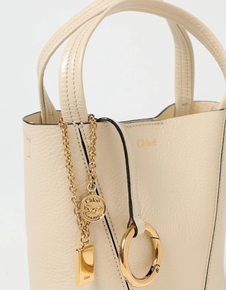 Woody Small Leather TopHandle Bag