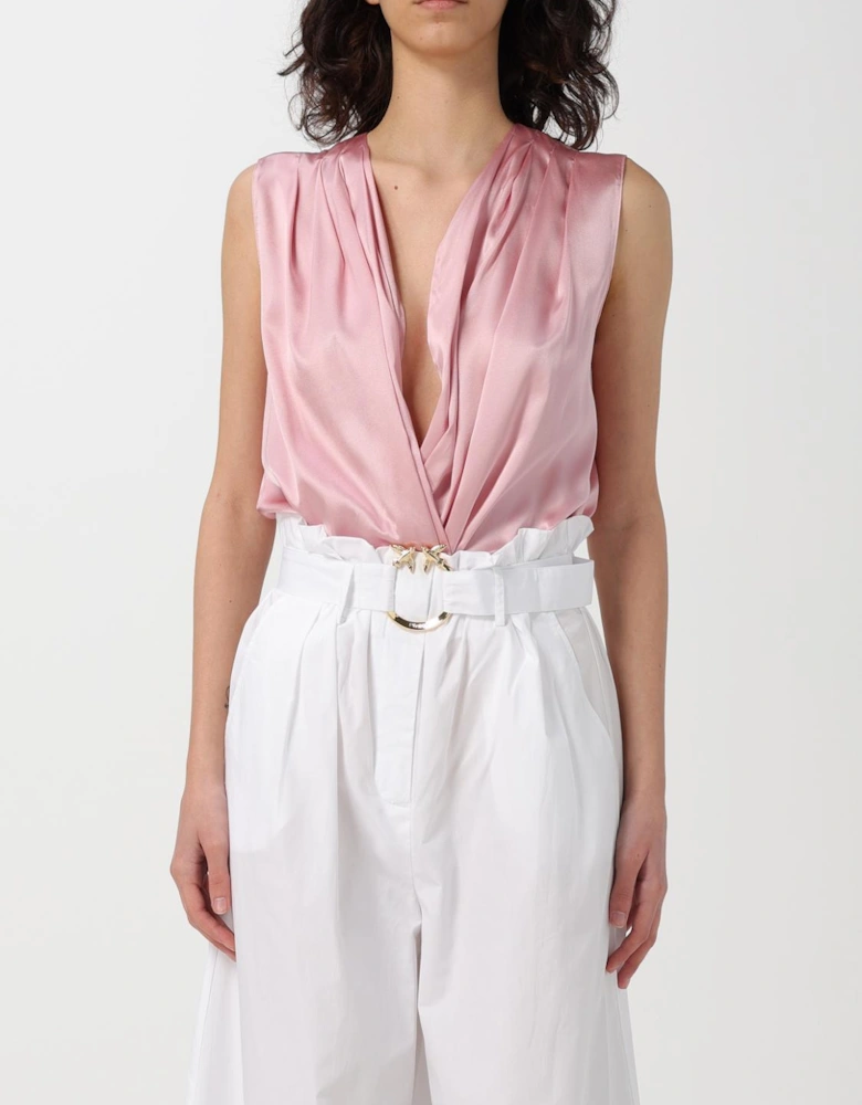 Silk VNeck Sleeveless Blouse