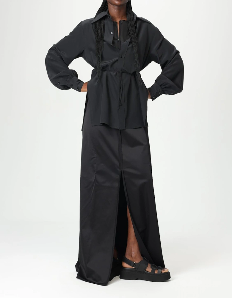 Satin Maxi Dress ALine
