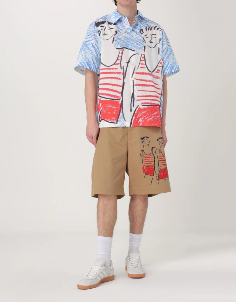 Short Sleeve Swimsuit Print Shirt