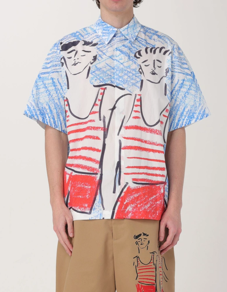 Short Sleeve Swimsuit Print Shirt