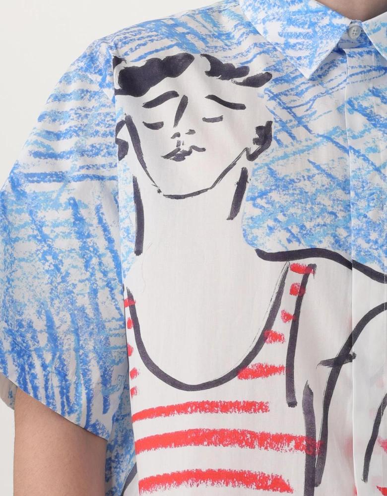Short Sleeve Swimsuit Print Shirt