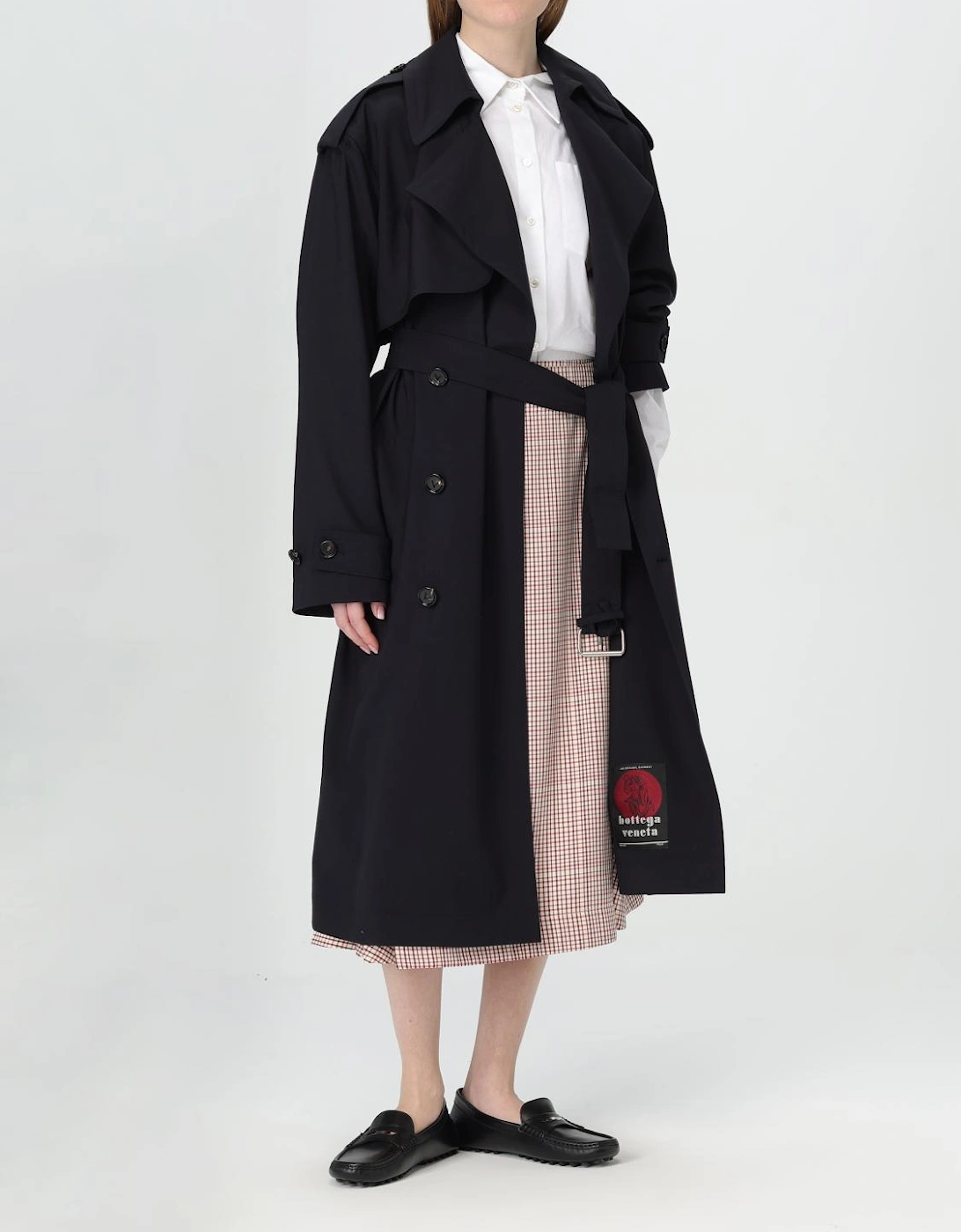 ALine Check Midi Skirt