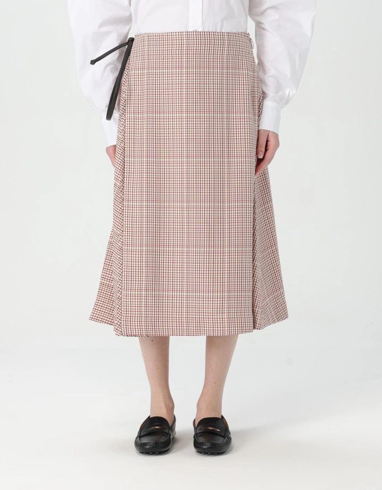ALine Check Midi Skirt