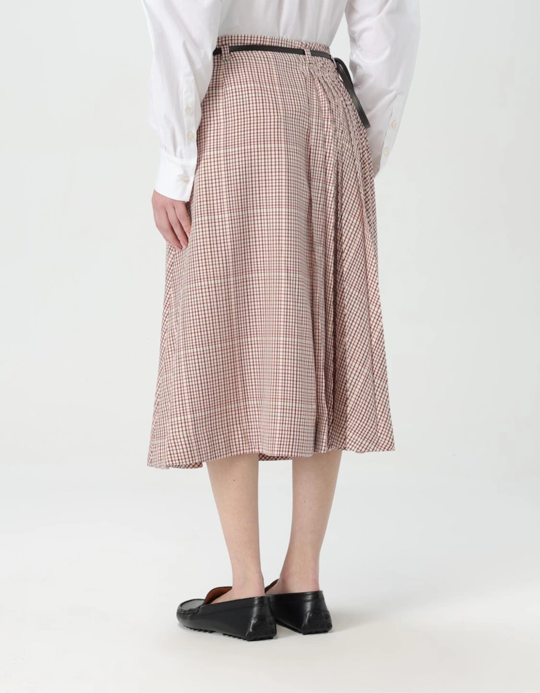 ALine Check Midi Skirt