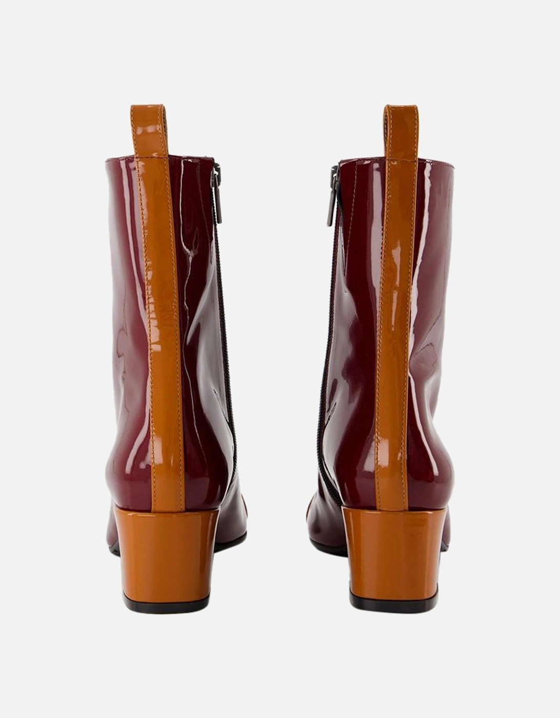 Patent Leather Ankle Boots