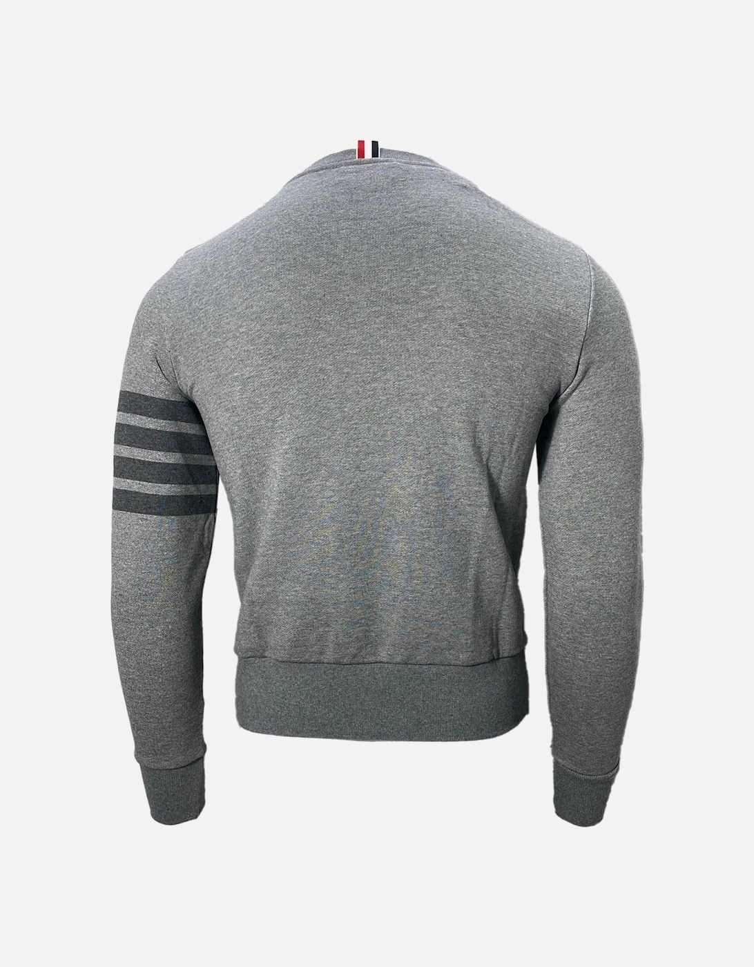FourStripe Sleeve Crewneck Sweater