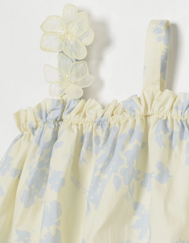 Floral Print Sundress with Shoulder Straps