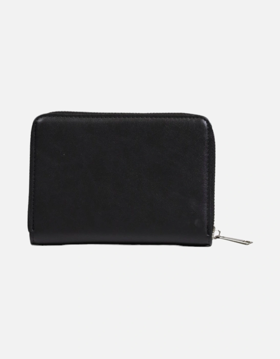 Zip Around Wallet Black Leather