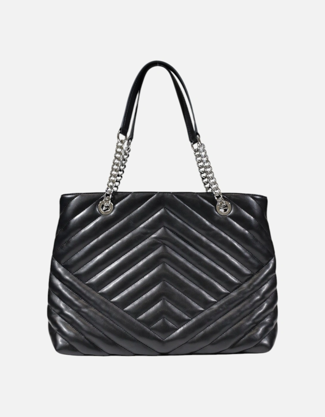 Plain Handbag with Zip Fastening