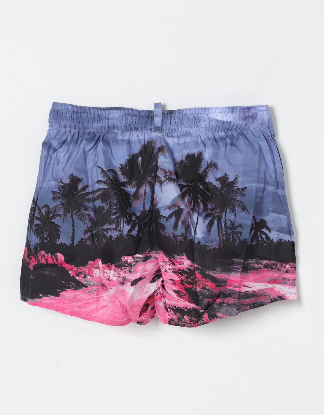 Palm Tree Print Swim Trunks