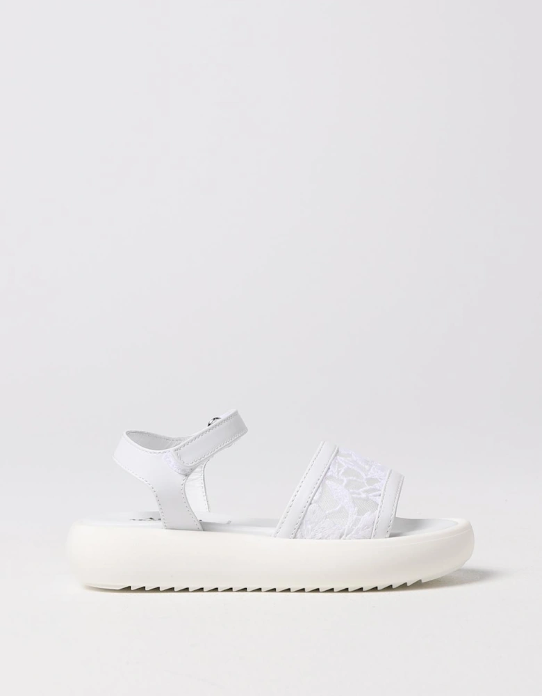 Lace Flat Sandals Chunky Sole