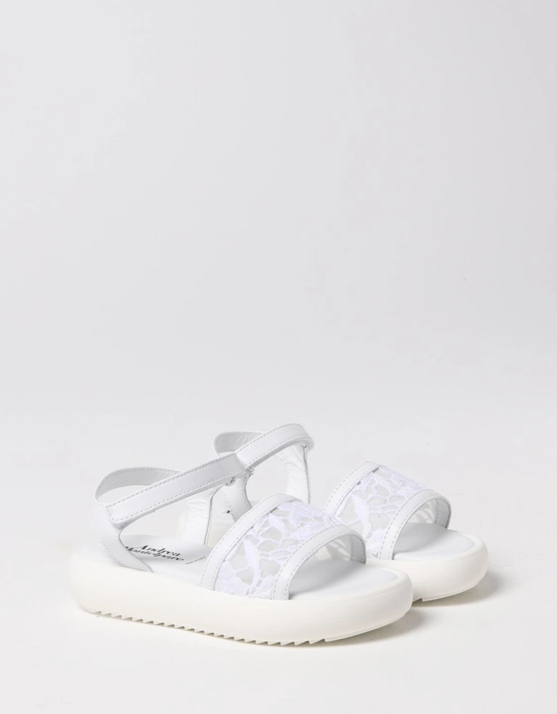 Lace Flat Sandals Chunky Sole