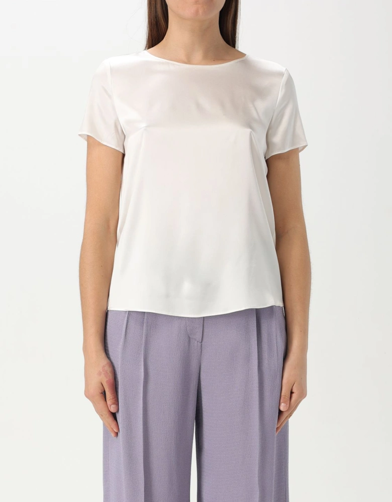 Silk Short Sleeve Blouse