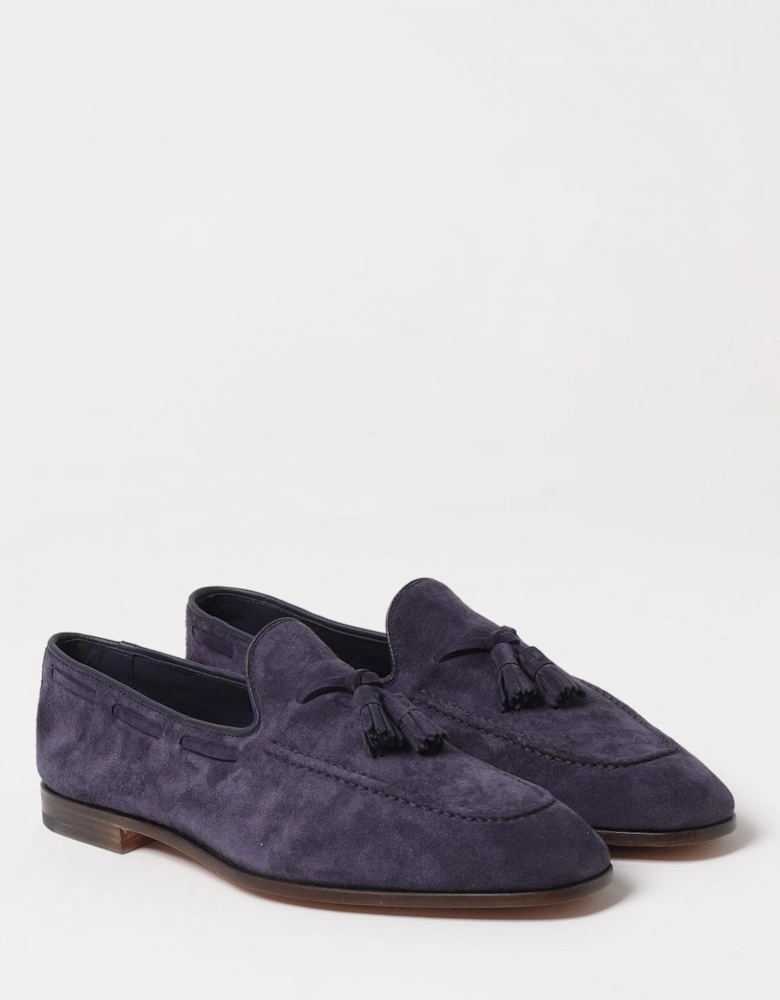 Suede Tassel Loafers Leather Sole