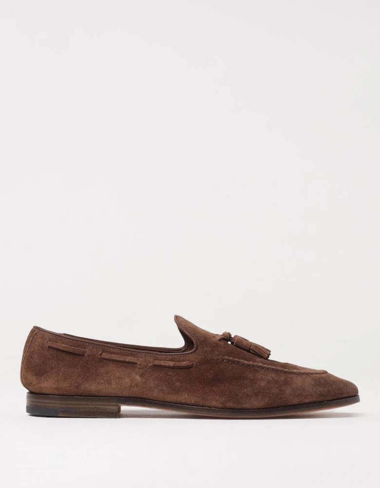Suede Tassel Loafers Leather Sole